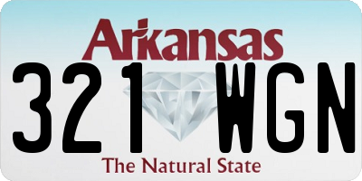 AR license plate 321WGN