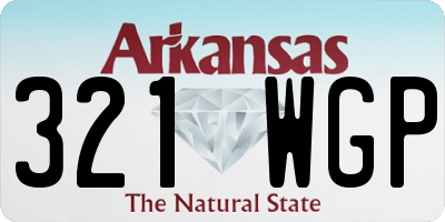 AR license plate 321WGP