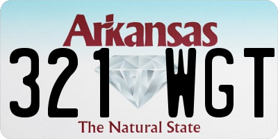 AR license plate 321WGT