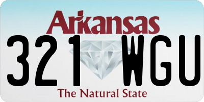 AR license plate 321WGU
