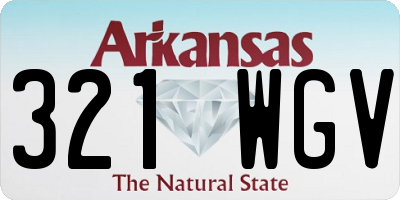 AR license plate 321WGV