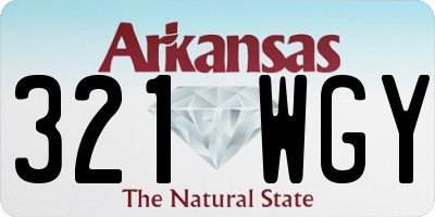 AR license plate 321WGY