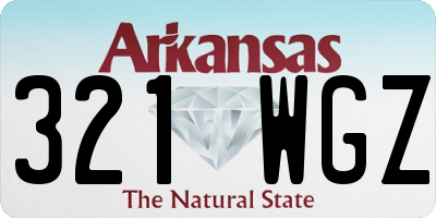 AR license plate 321WGZ