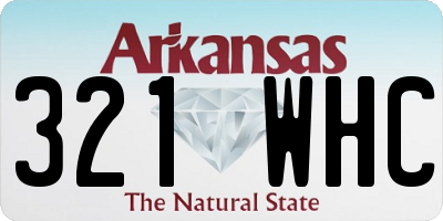 AR license plate 321WHC