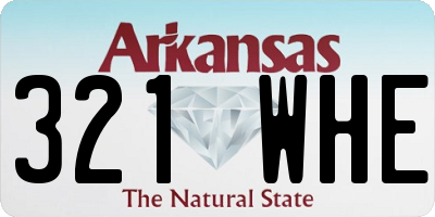 AR license plate 321WHE