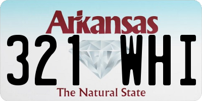 AR license plate 321WHI