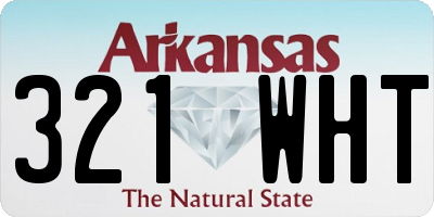 AR license plate 321WHT