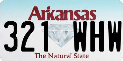 AR license plate 321WHW