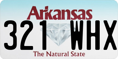 AR license plate 321WHX