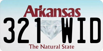 AR license plate 321WID