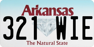 AR license plate 321WIE