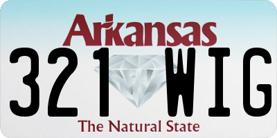 AR license plate 321WIG
