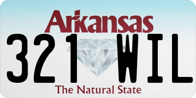 AR license plate 321WIL