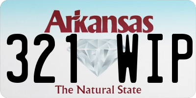 AR license plate 321WIP