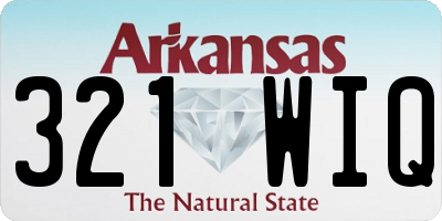 AR license plate 321WIQ