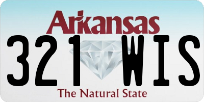 AR license plate 321WIS