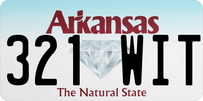 AR license plate 321WIT