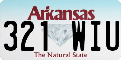 AR license plate 321WIU
