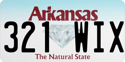 AR license plate 321WIX