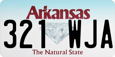 AR license plate 321WJA
