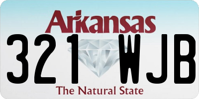 AR license plate 321WJB