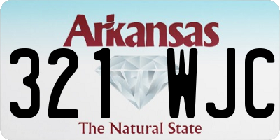 AR license plate 321WJC