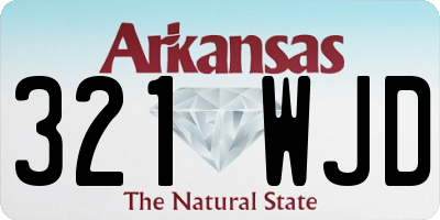 AR license plate 321WJD