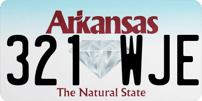 AR license plate 321WJE