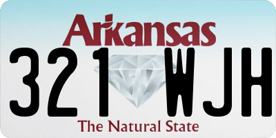 AR license plate 321WJH