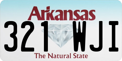 AR license plate 321WJI