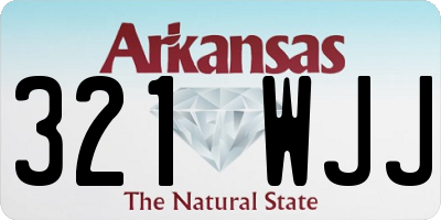 AR license plate 321WJJ