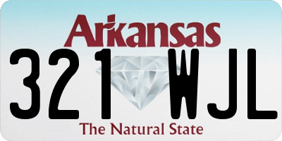 AR license plate 321WJL