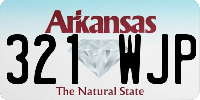 AR license plate 321WJP