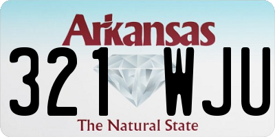 AR license plate 321WJU