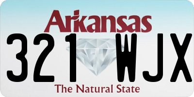 AR license plate 321WJX
