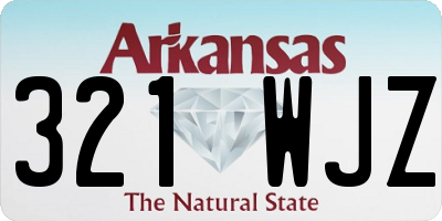 AR license plate 321WJZ