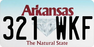 AR license plate 321WKF
