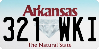 AR license plate 321WKI