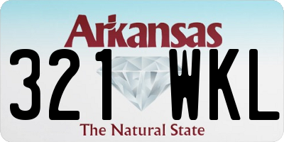 AR license plate 321WKL