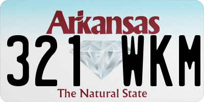 AR license plate 321WKM