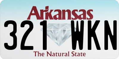 AR license plate 321WKN