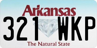 AR license plate 321WKP