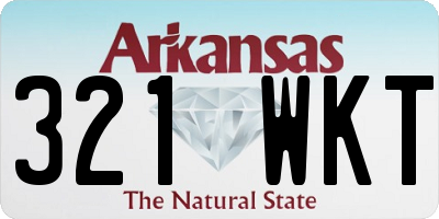 AR license plate 321WKT