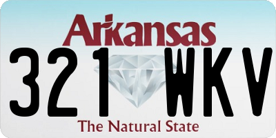 AR license plate 321WKV