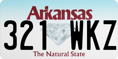 AR license plate 321WKZ