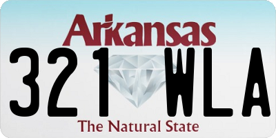 AR license plate 321WLA