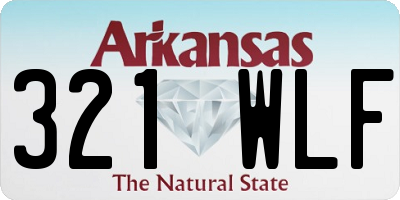 AR license plate 321WLF