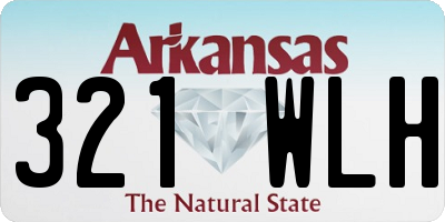 AR license plate 321WLH