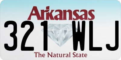 AR license plate 321WLJ
