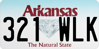 AR license plate 321WLK